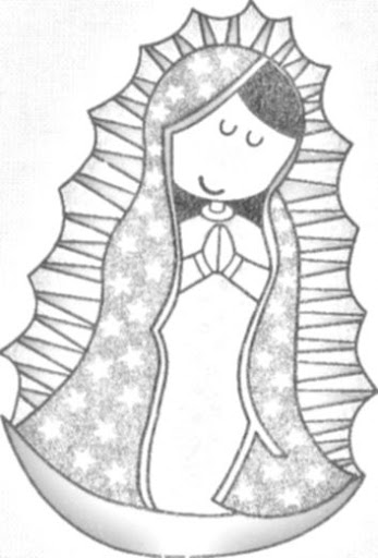Virgin of guadalupe coloring pages
