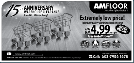 15th Anniversary Warehouse Clearance