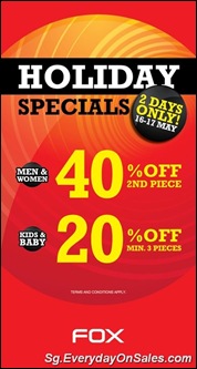 fox-holiday-special-Singapore-Warehouse-Promotion-Sales