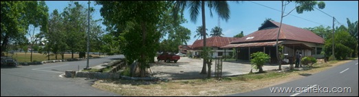 3) view eksisting samping