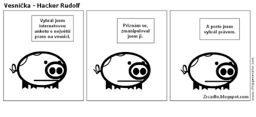Komiks Vesnička - Hacker Rudolf.