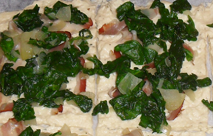 Špenátová pizza se smetanou 1