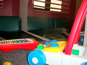 A mirror used in the playrooms at Le Bonheur Children's.