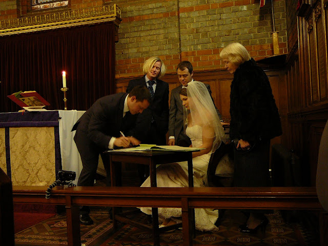 Signing their lives together/away