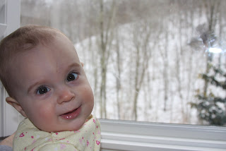 Sloane's first snow!