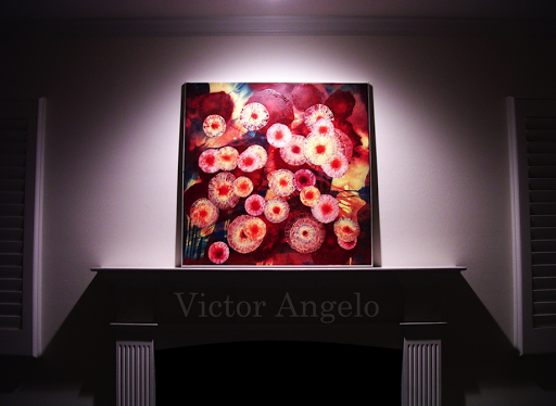 Victor Angelo the point of conception painting at art collector's estate fine arts modern contemporary art