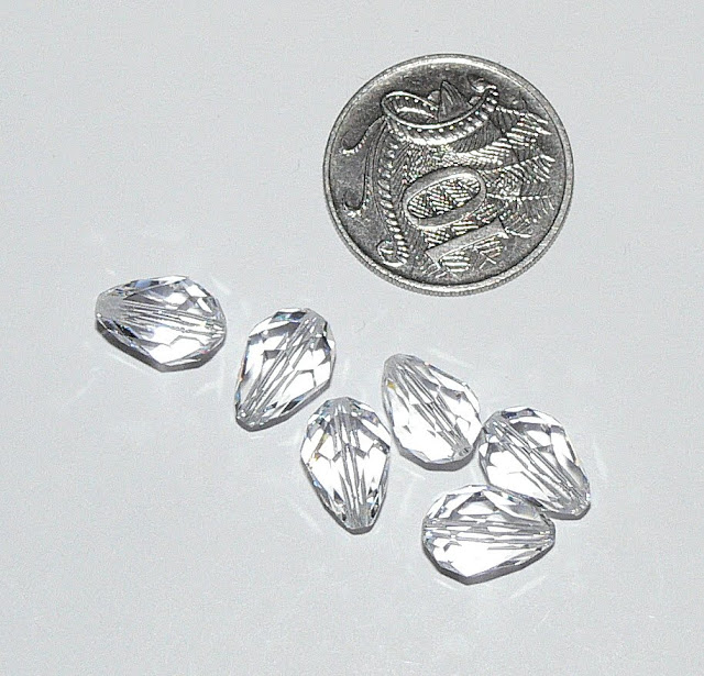 Swarovski 12mm Faceted Drops Clear