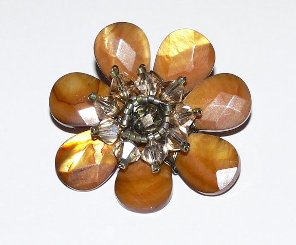 *Flower Power* DIY Brooch - Bronze