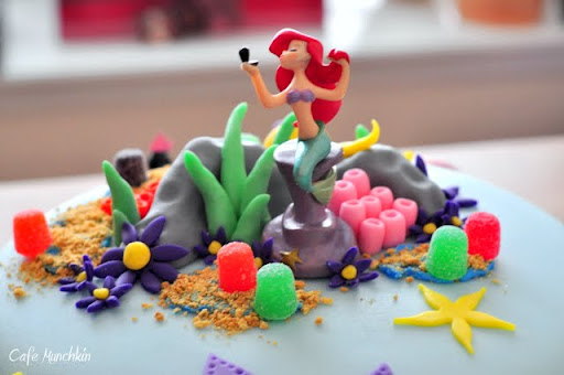 The Little Mermaid Birthday Cake Fondant. The Little Mermaid Birthday