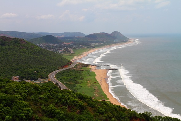 Vizag Beach Line from Kailashgiri