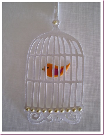 Bird in cage Card