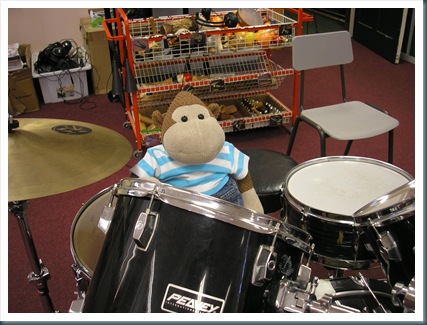 Monkey Playing Drums