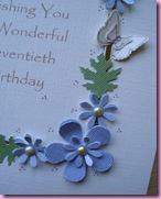 70th Birthday Card Close Up 70th Birthday Card Close Up