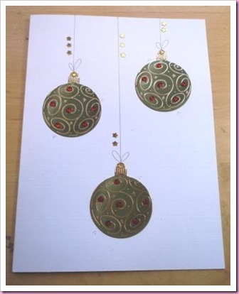 Christmas Baubles Card