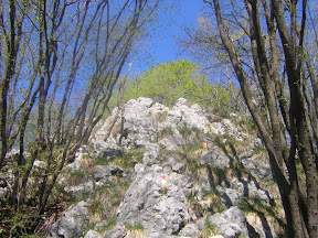 Il risalto dell'anticima del Corno Orientale