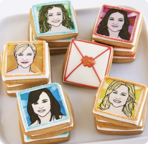 Female Celebrity Face Biscuits