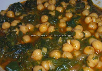 Potaje de garbanzos con espinacas