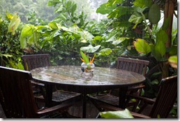 Pouring rain