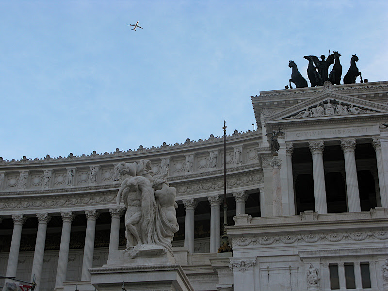 Detall del monument a Vittorio Emmanuelle II