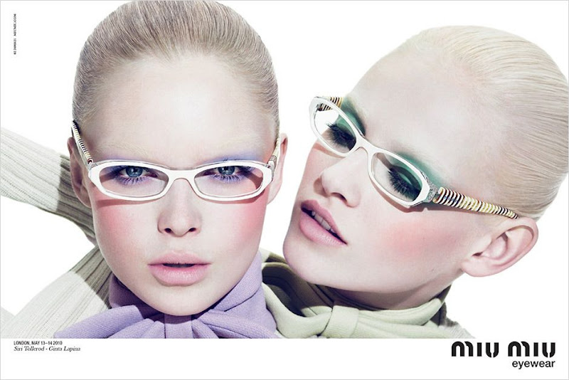 Miu Miu Eyewear, campaña otoño invierno 2010 