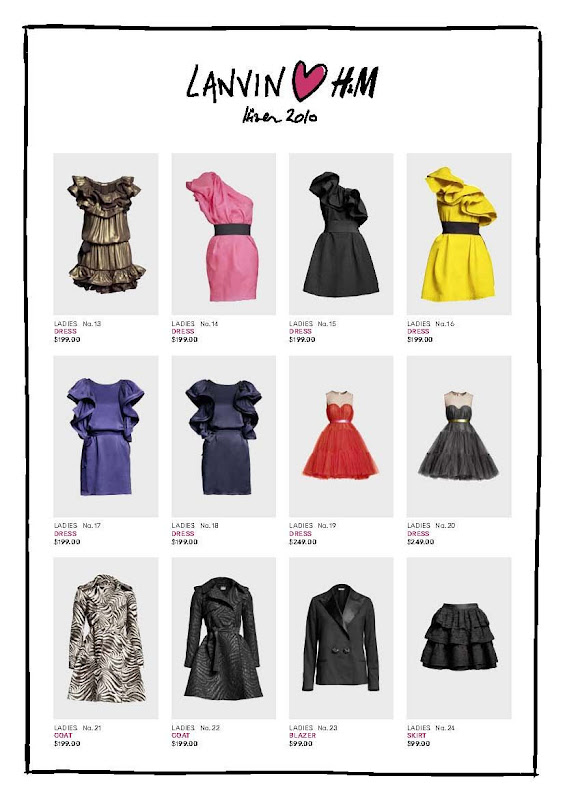 Lanvin for H&M, coleccion F/W 2010