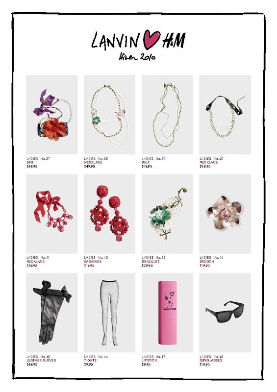 Lanvin for H&M, coleccion F/W 2010