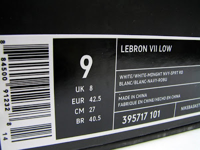 nike air max lebron 7 low gr white navy red 1 06 Nike LeBron VII Low   USA Basketball Edition   Actual Photos