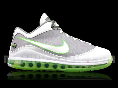 nike air max lebron 7 low new ss dunkman 2 07 Nike Air Max LeBron VII Low Grey & Mean Green aka Dunkman