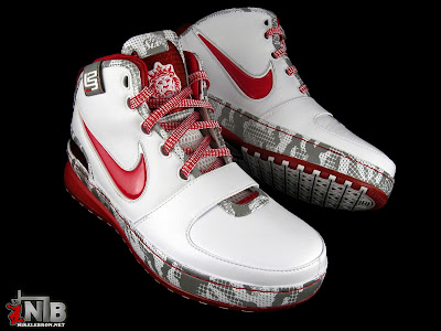 Ohio State Buckeyes Nike Zoom LeBron VI aka Home PE Showcase nike zoom lebron 6 gr white crimson grey 4 72 Ohio State Buckeyes Nike Zoom LeBron VI aka Home PE Showcase