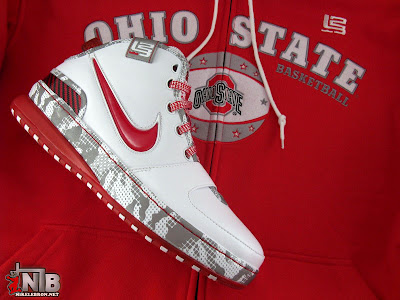 Ohio State Buckeyes Nike Zoom LeBron VI aka Home PE Showcase nike zoom lebron 6 gr white crimson grey 4 48 Ohio State Buckeyes Nike Zoom LeBron VI aka Home PE Showcase