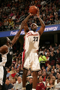 lebron james nba 090405 cle vs sas 05 39 1 For Cavs as They Overpower Boston. Bron Rocks the Miami aka Easter Six.