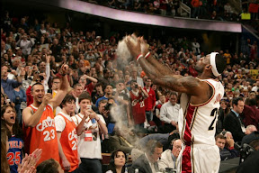 lebron james nba 090412 cle vs bos 06 39 1 For Cavs as They Overpower Boston. Bron Rocks the Miami aka Easter Six.