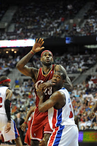 lebron james nba 090424 cle at det 06 game 3 James Near Triple Double Helps Push Pistons to Brink of Elimination