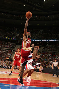 lebron james nba 090424 cle at det 04 game 3 James Near Triple Double Helps Push Pistons to Brink of Elimination