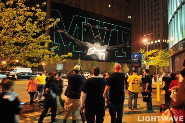 Behind the Scenes of the LeBron Witness MVP Laser Lights