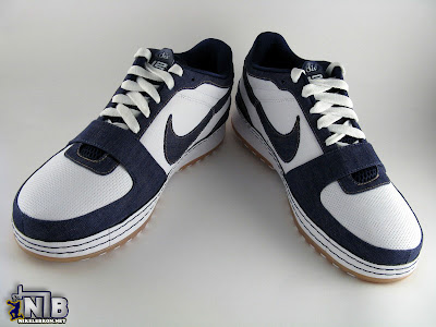 Nike Zoom LeBron VI Low White / Navy / Light Brown Denim lebron6 low navy denim 08 web Nike Zoom LeBron VI Low White / Navy / Light Brown Denim