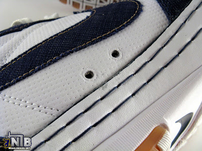 Nike Zoom LeBron VI Low White / Navy / Light Brown Denim lebron6 low navy denim 28 web Nike Zoom LeBron VI Low White / Navy / Light Brown Denim