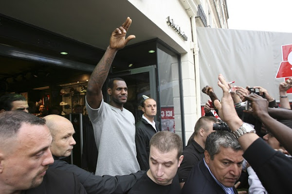 Lebron James Inaugurates the House of Hoops in Paris Europe
