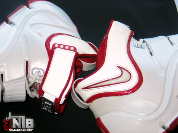 Zoom LeBron IV WhiteVarsity Red Look See Sample From Pou Chen