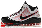 zlvii fake colorway white black red 4 09 Fake LeBron VII