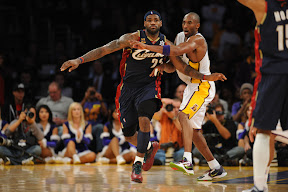 lebron james nba 091225 cle at lal 11 LeBron, Cavs Shine in Rout of Kobe, Lakers. LBJ Debuts the Xmas VII.
