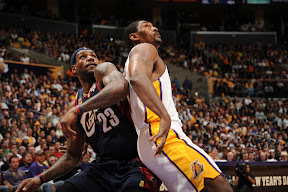 lebron james nba 091225 cle at lal 24 LeBron, Cavs Shine in Rout of Kobe, Lakers. LBJ Debuts the Xmas VII.