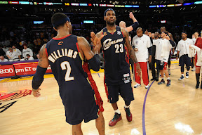 lebron james nba 091225 cle at lal 43 LeBron, Cavs Shine in Rout of Kobe, Lakers. LBJ Debuts the Xmas VII.