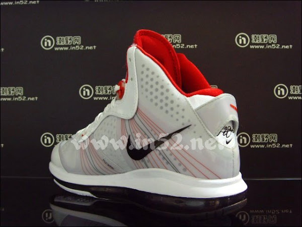 Nike LeBron 8 V2 Flywire 8211 WhiteGreyVarsity Red 8211 New Photos
