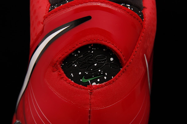 Fresh Look at Nike LeBron V2 Christmas Exclusive with Red Laces