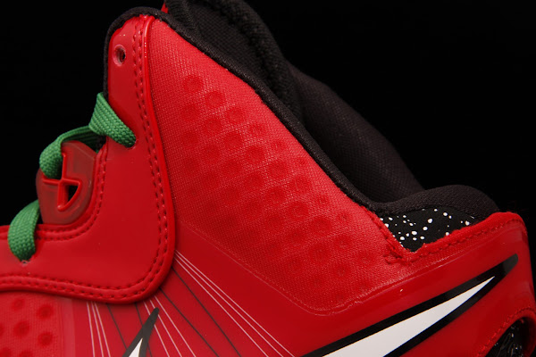 Fresh Look at Nike LeBron V2 Christmas Exclusive with Red Laces