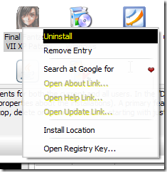 uninstall