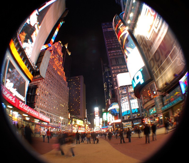 NY fisheye Times Square
