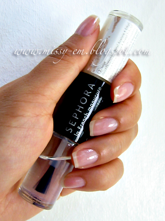 La French Manicure which is a natural nail polish and whitening base in
