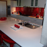 Vinyl Wrap doors and Caesarstone benchtops